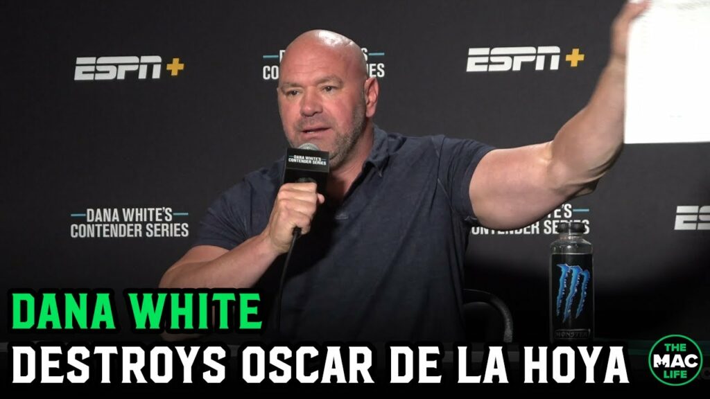 Dana White has ALL-TIME rant on "sack of s***" Oscar De La Hoya; Shows documents to debunk lies