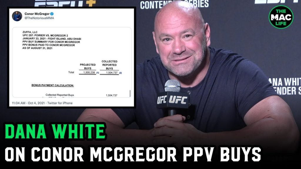 Dana White on Conor McGregor sharing PPV buys: “I don’t give a s*** ... he's got loads of money"
