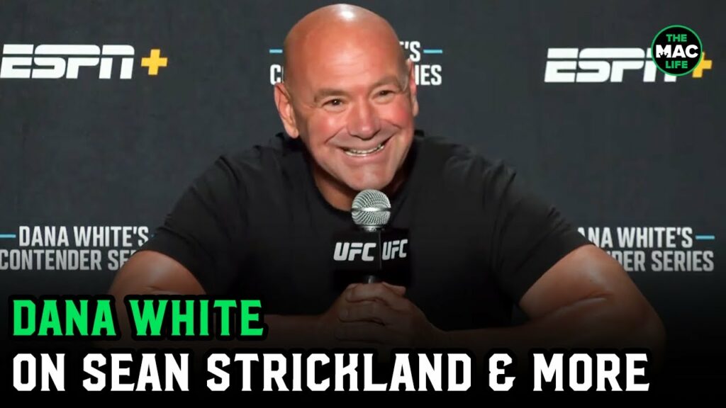 Dana White on Sean Strickland punching fan: ‘He’s a beauty. I knew what this week would be like’