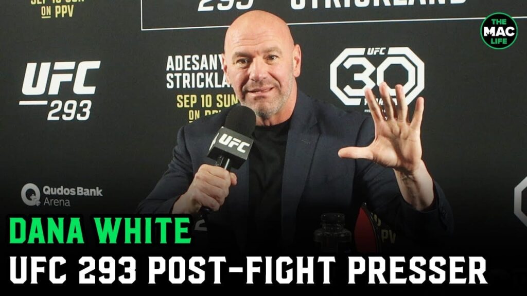 Dana White reacts to Israel Adesanya loss: "This f*****g sport" | UFC 293 Post-Fight Presser