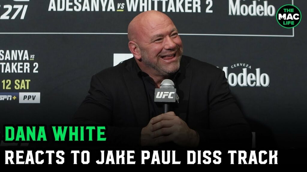 Dana White reacts to Jake Paul diss track: "Is it good, do you like it?"