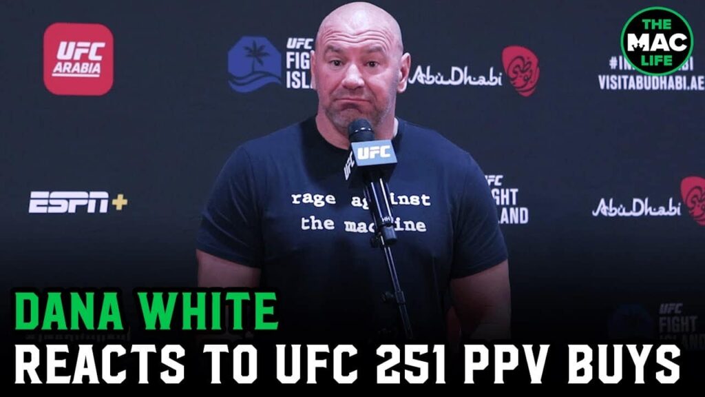 Dana White reacts to UFC 251 PPV buy-rate; says Jorge Masvidal is one of the UFC’s biggest stars