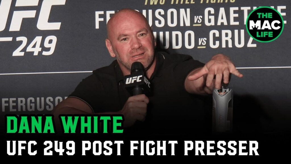 Dana White reacts to epic Justin Gaethje vs. Tony Ferguson war | UFC 249 Post-Fight Press Conference