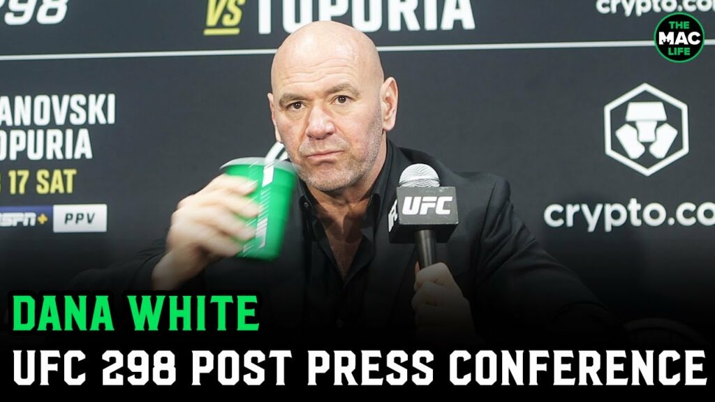 Dana White talks Alex Volkanovski KO; Announces UFC 300 Main Event | UFC 298 Post Press Conference
