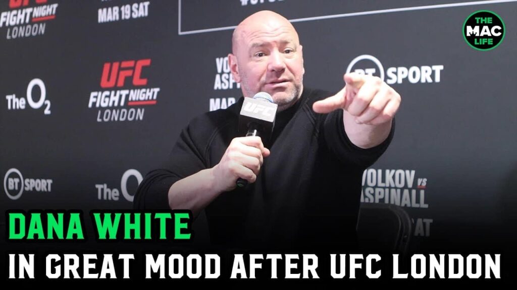 Dana White talks Paddy Pimblett, Tom Aspinall and Molly McCann | UFC London