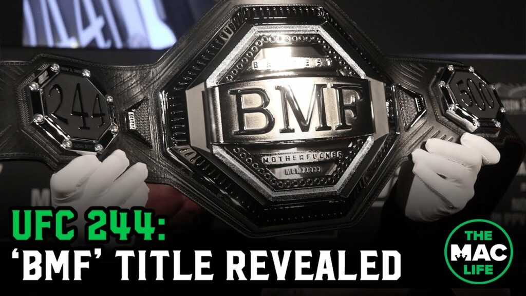 Dana White unveils the 'BMF' title belt | UFC 244
