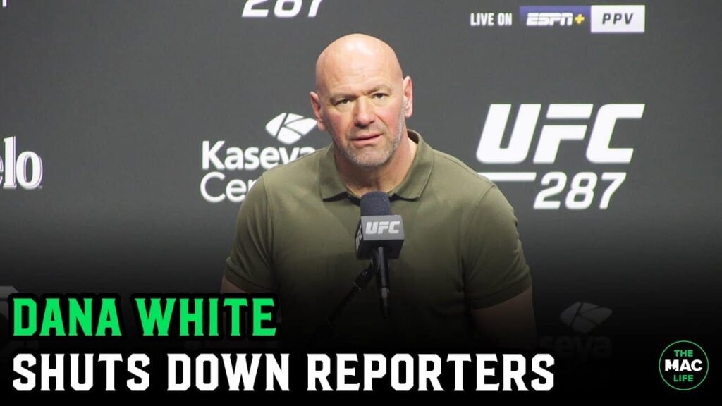 Dana White vs. Reporters: “Any other stupid questions?”