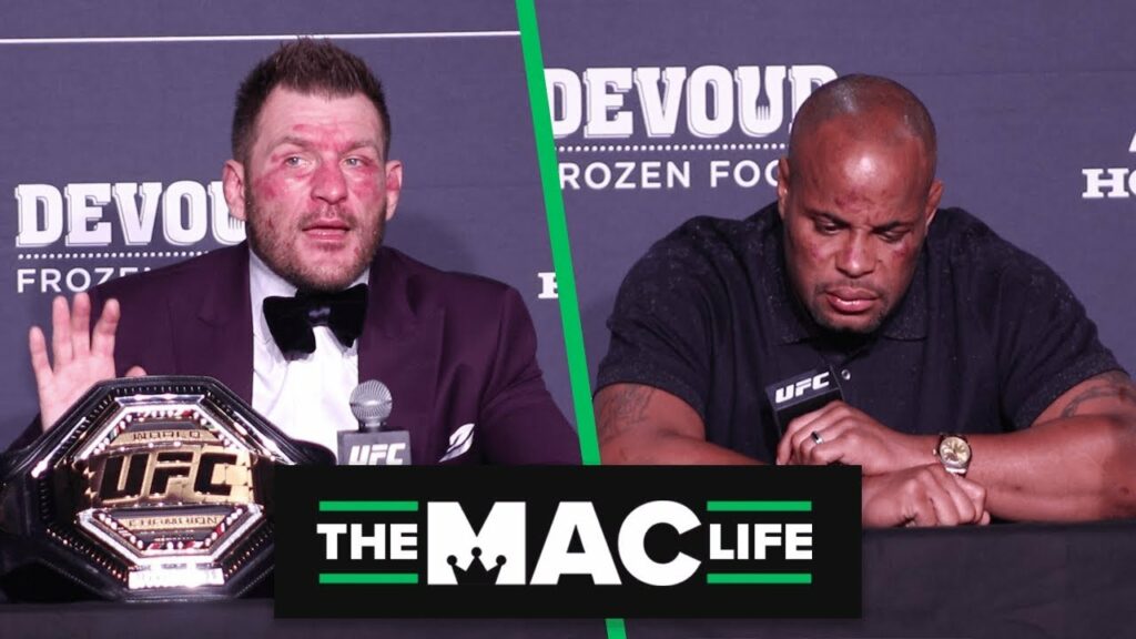 Daniel Cormier and Stipe Miocic react to UFC 241 Main Event (Presser Highlights)