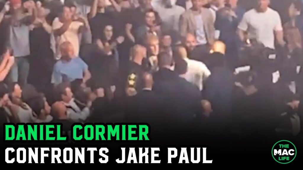 Daniel Cormier confronts Jake Paul in crowd at UFC 261
