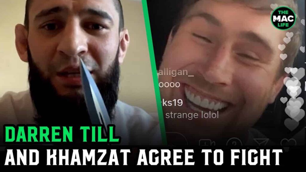 Darren Till and Khamzat Chimaev agree to fight on IG: "You know I beat you, right?"