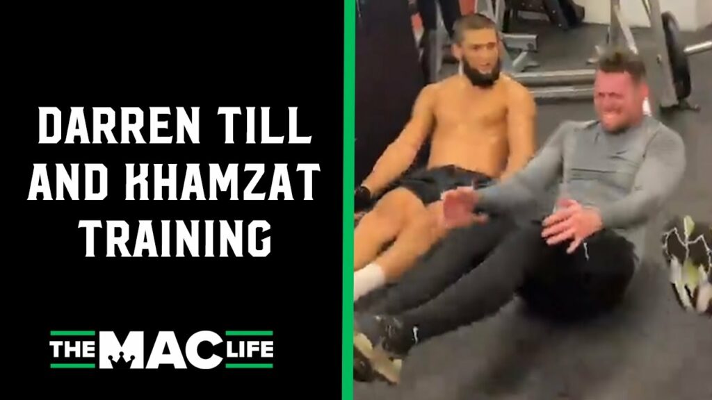 Darren Till and Khamzat Chimaev training together: "Let's go fat boy!"