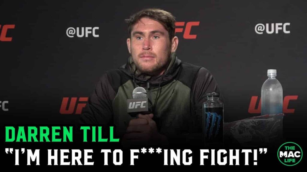 Darren Till gives passionate promise: “Let’s get one thing straight, I’m here to f***ing fight”