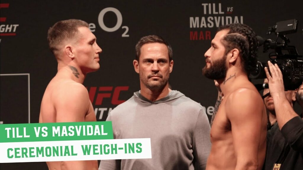 Darren Till vs. Jorge Masvidal Face Off | UFC London Ceremonial Weigh-Ins