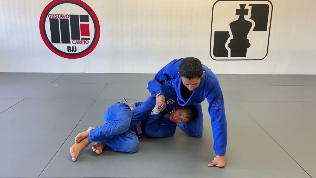 Deep Half Guard Counter to Kimura Trap