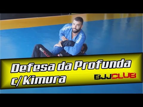 Defesa de Meia Guarda Profunda atacando a kimura Jiu Jitsu - BJJCLUB
