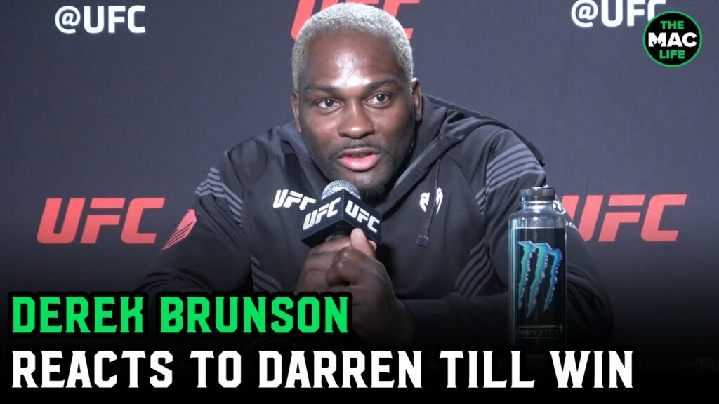 Derek Brunson reacts to beating Darren Till: “I feel bad for Till”