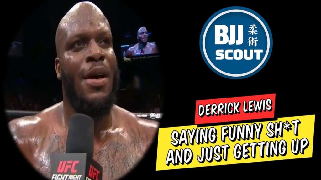 Derrick Lewis Saying Funny Stuff & Just Getting Up