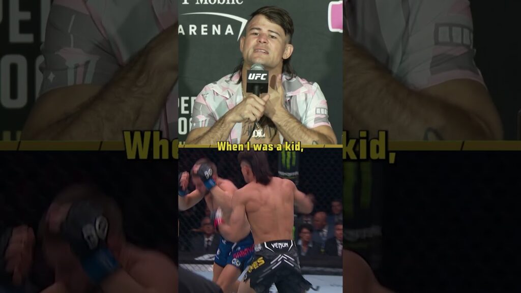 Diego Lopes reveals why he scratches his Adam's apple during fights 👀 #nocheUFC