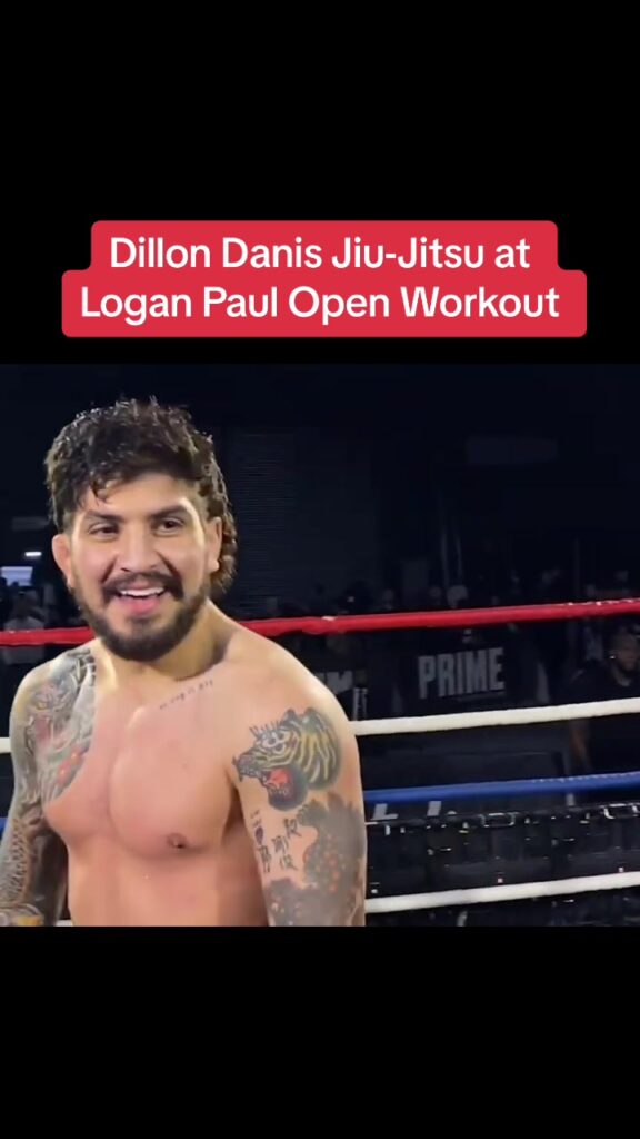 Dillon Danis does Jiu-Jitsu at Media Workout for Logan Paul Boxing Match.