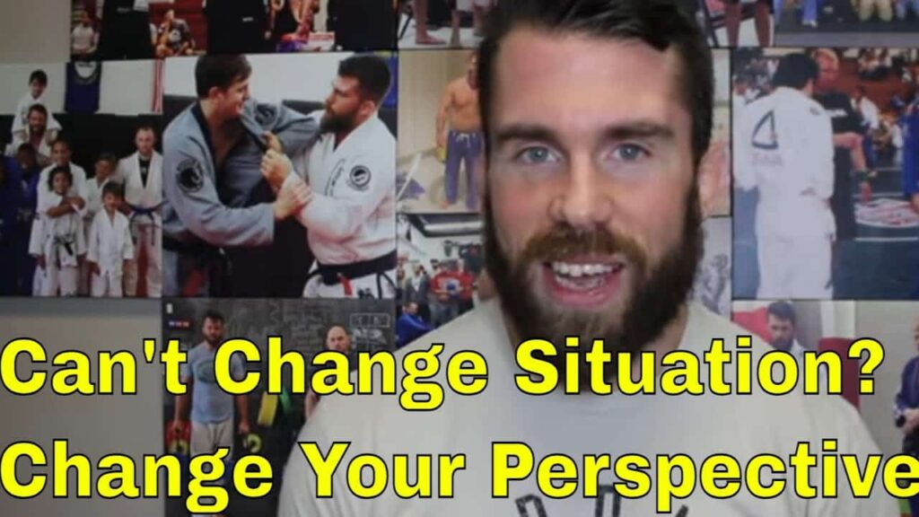 Discouraged BJJ Blue Belt Surrounded by Tough Purple Belts