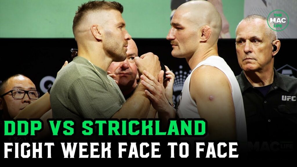 Does Sean Strickland have staph on arm!? Dricus Du Plessis vs. Sean Strickland Fight Week Face Off