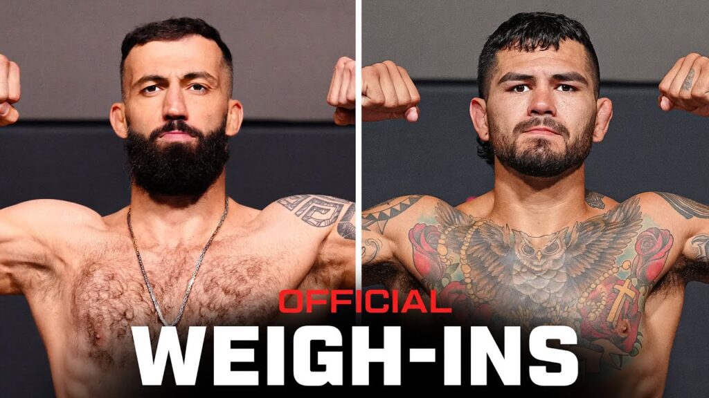 Dolidze vs Hernandez Weigh-Ins | UFC Vegas 109