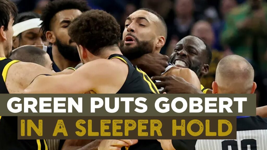 Draymond Green Puts Rudy Gobert in a Sleeper Hold!