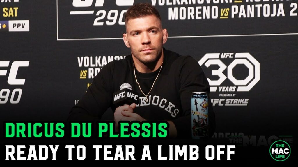 Dricus Du Plessis: 'I'll tear a limb off and hit Robert Whittaker with it to win'