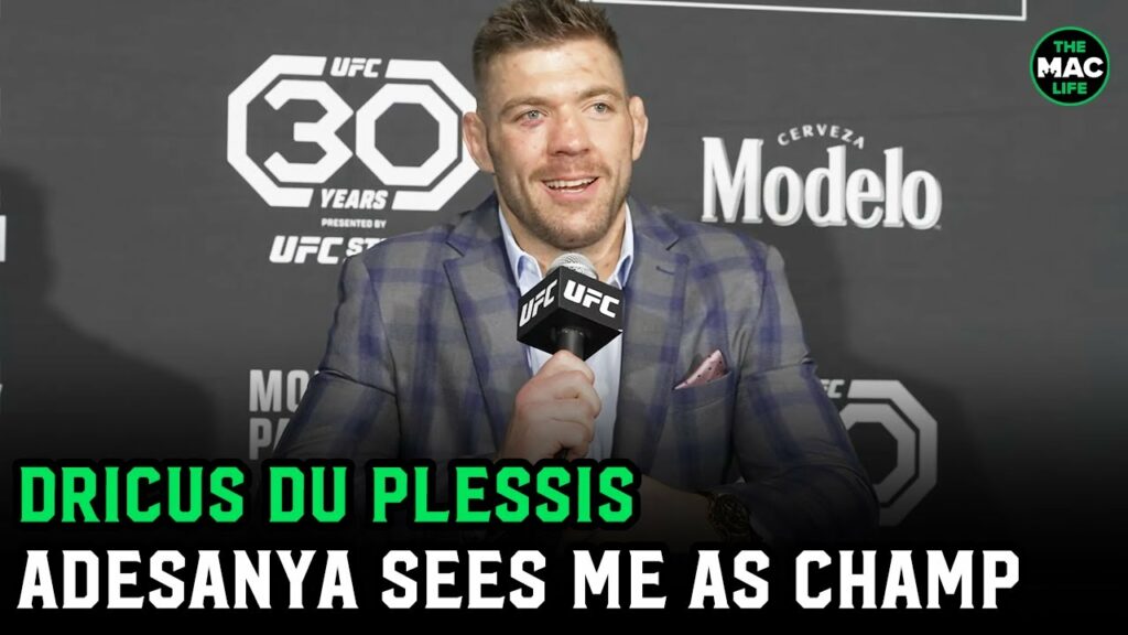 Dricus Du Plessis: "Israel Adesanya already sees me as champion"