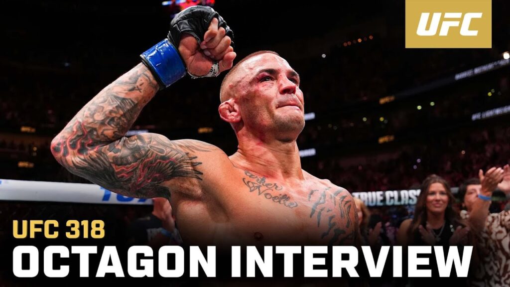 Dustin Poirier Octagon Interview | UFC 318