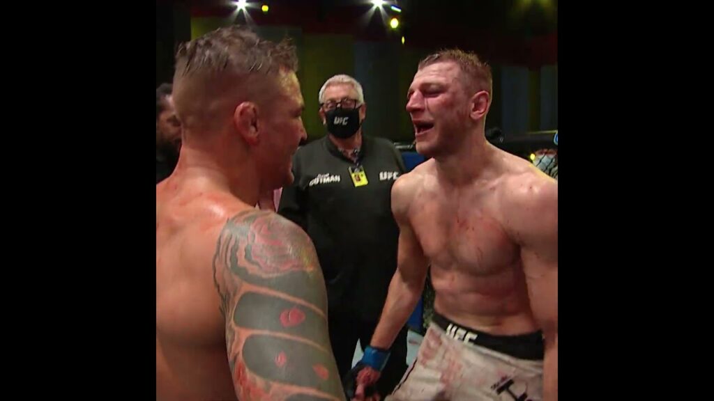 Dustin Poirier and Dan Hooker were FIRED UP π