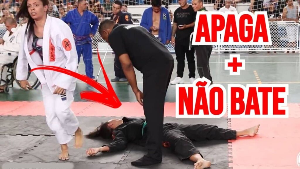 ELA APAGA MAIS NÃO BATE AQUI É SÓ RASSUDO - FAIXA AZUL APAGA FAIXA VERDE - JIU JITSU