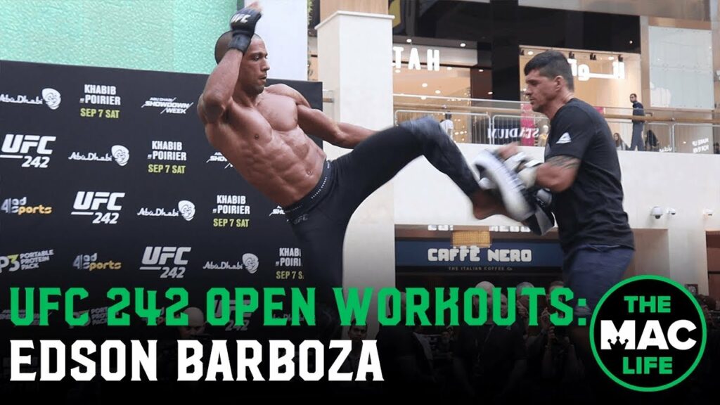 Edson Barboza Kicks Like a Mule | UFC 242 Open Workouts