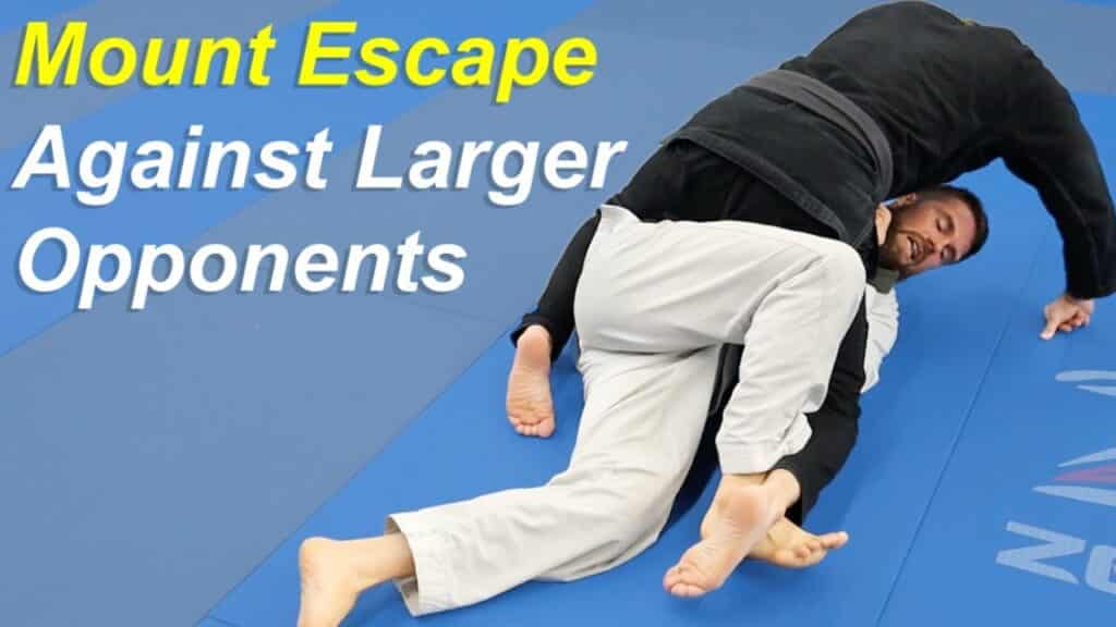 Effective Mount Escape is a Lifesaver against Bigger People in BJJ
