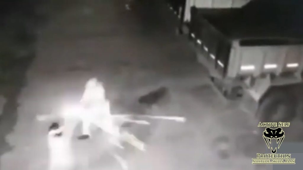 Elderly Security Guard Covers His ASP