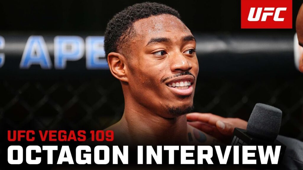 Elijah Smith Octagon Interview | UFC Vegas 109
