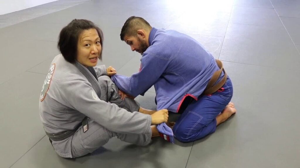 Emily Kwok - Single Leg X-Guard Modification Entry When Both Grapplers Are Seated