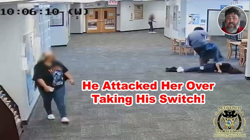 Emotional Student Aggressively Attacks Teacher