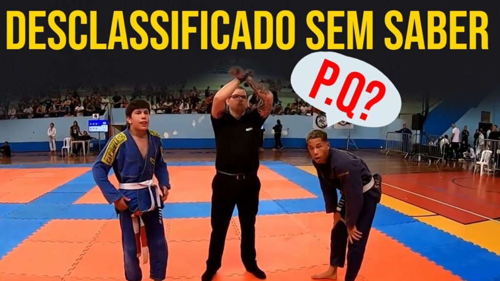 FAIXA BRANCA SAI ROLANDO DURANTE A LUTA É DESCLASSIFICADO SEM SABER POR QUE