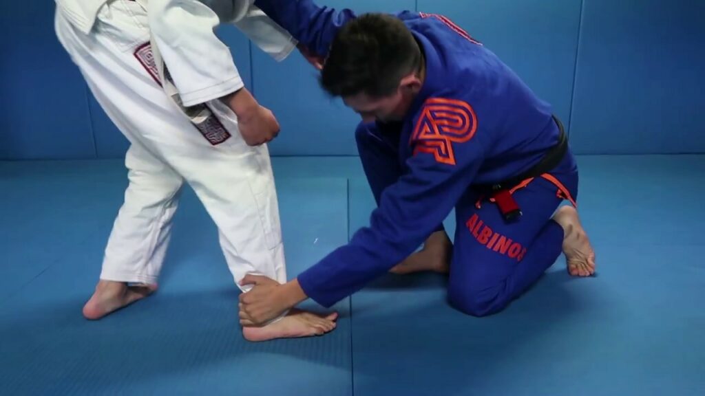Fake Guard Pull Ankle Pick | How to BJJ Techniques