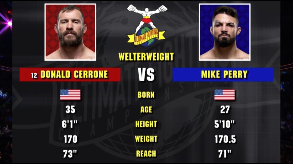 Fight Night Brooklyn Free Fight: Donald Cerrone vs Mike Perry