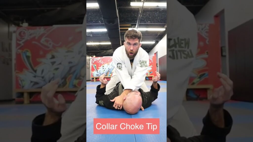 Finishing Detail for BJJ Collar Chokes from Mount (Use Less Arms, More Body)