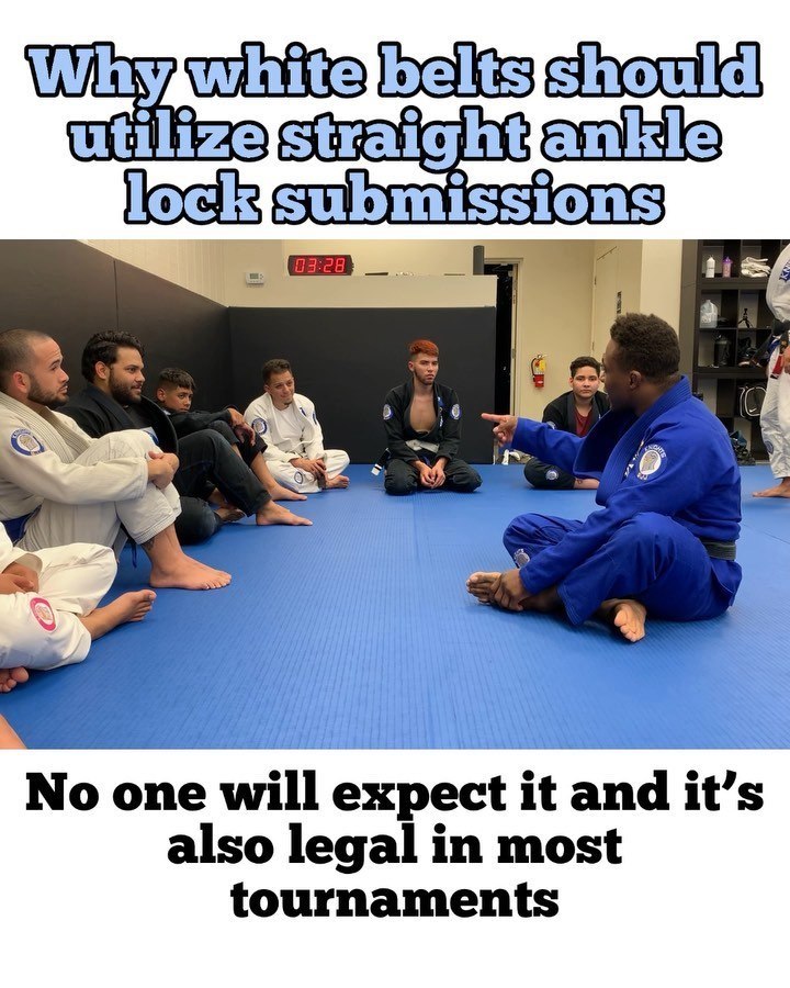 First off, I want to say that ankle locks are a great submission for all levels and it’s also legal for white belts in most tournaments. That being sa...