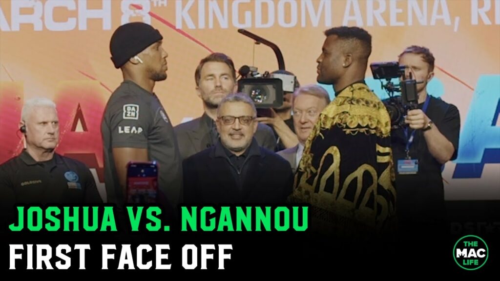 Francis Ngannou vs. Anthony Joshua First Face Off