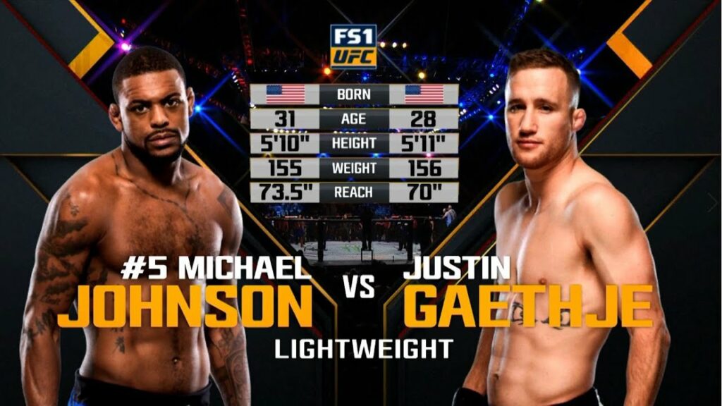 Free Fight: Justin Gaethje vs Michael Johnson