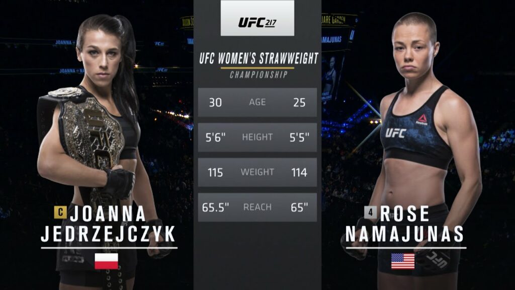 Free Fight: Rose Namajunas vs Joanna Jedrzejczyk 1 | UFC 217, 2017