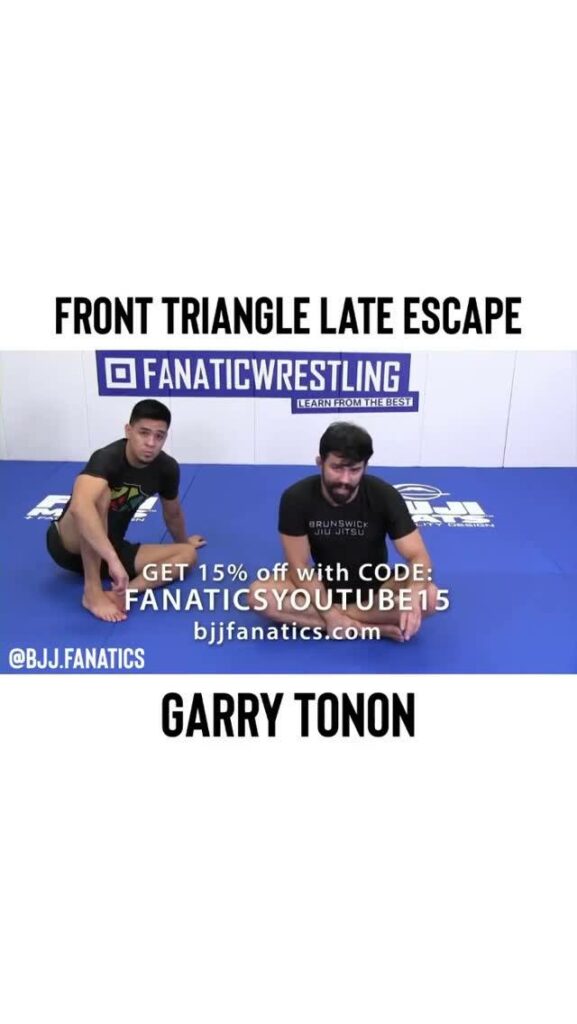 Front Triangle Late Escape by Garry Tonon