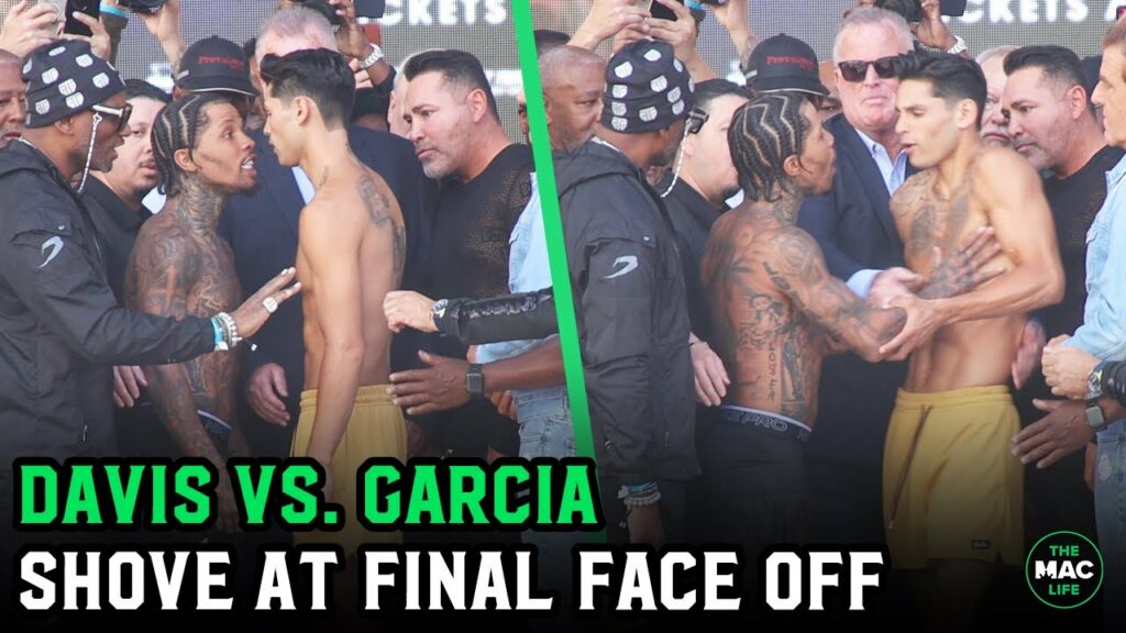 Geronvta Davis SHOVES Ryan Garcia at Final Face Off