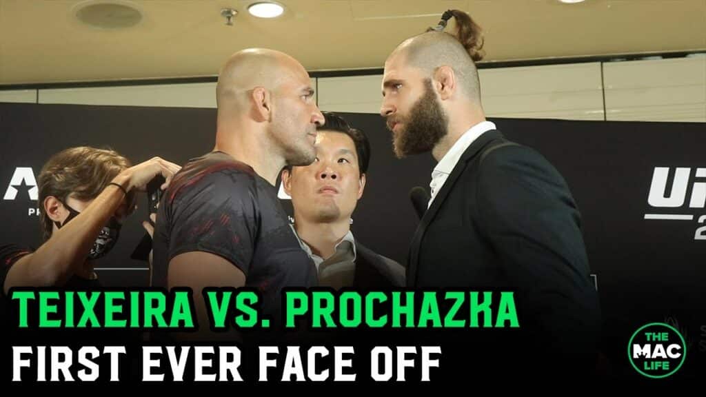 Glover Teixeira vs. Jiri Prochazka Intense First Face Off | UFC 275 Media Day