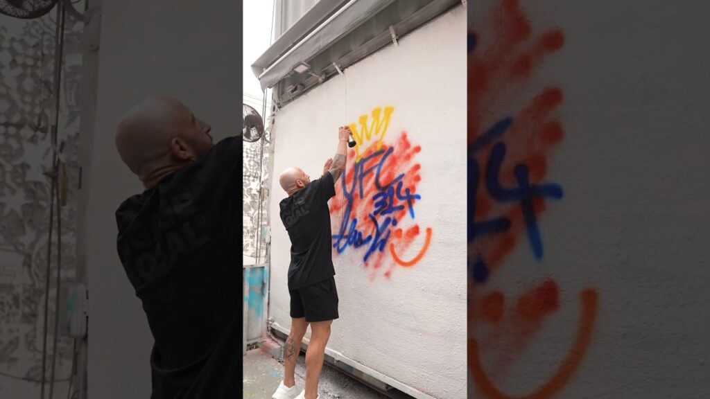 Graffiti with Volk 🚨 #ufc314
